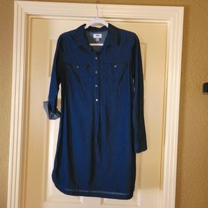 Old Navy blue Jean shirt dress size M